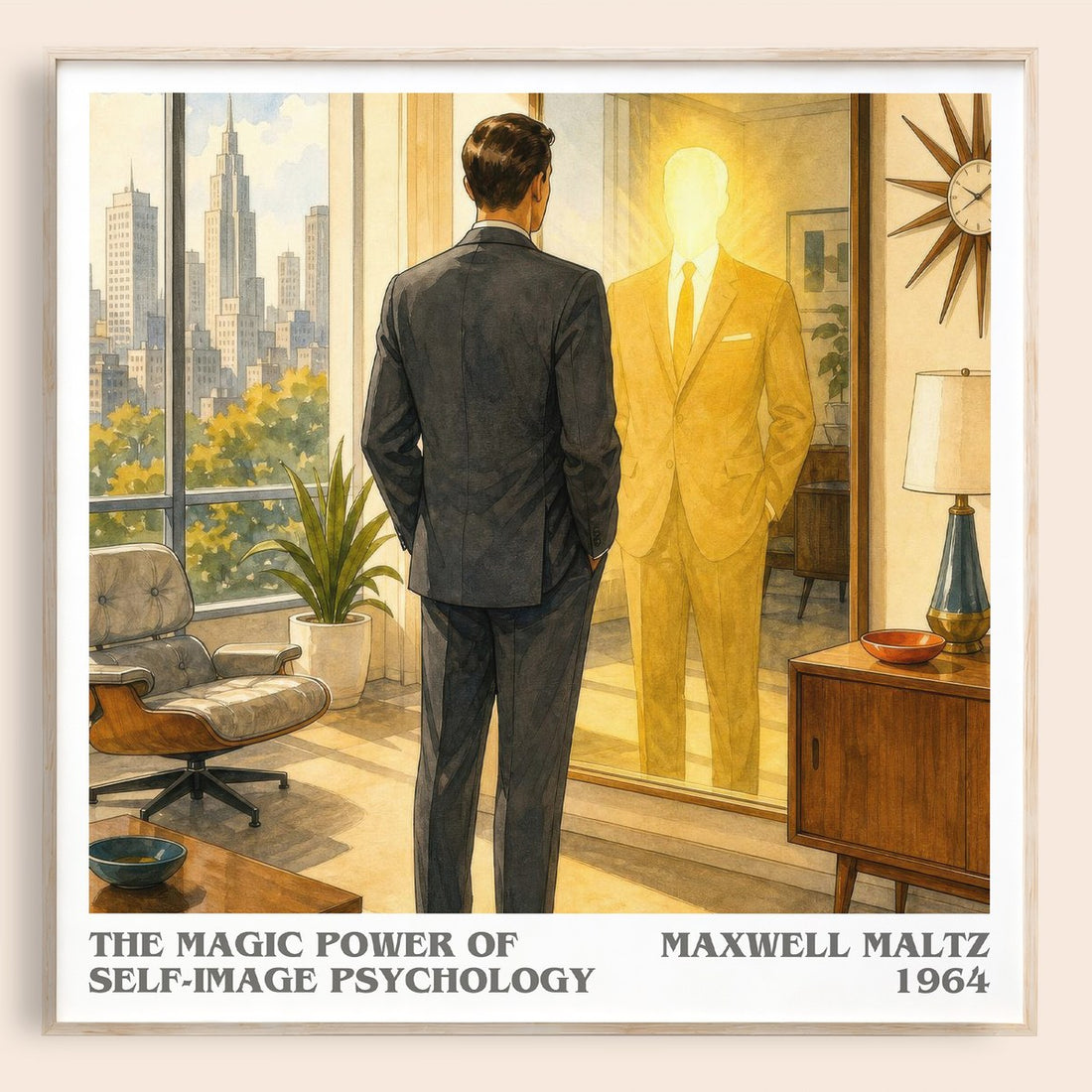 The Magic Power of Self-Image Psychology literary book poster by Maxwell Maltz – framed literary art print