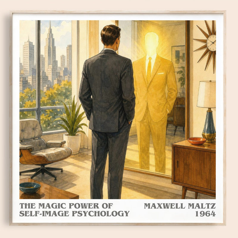 The Magic Power of Self-Image Psychology literary book poster by Maxwell Maltz – framed literary art print