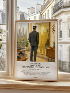 The Magic Power of Self-Image Psychology bookish poster colour and style options – Maxwell Maltz book art