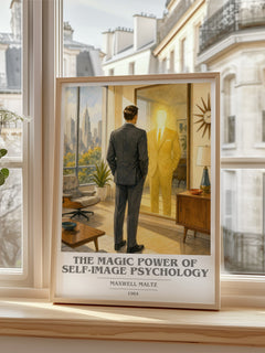 The Magic Power of Self-Image Psychology book cover poster colour and style options – Maxwell Maltz book art