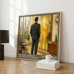 The Magic Power of Self-Image Psychology literary print framed by window – literary home decor