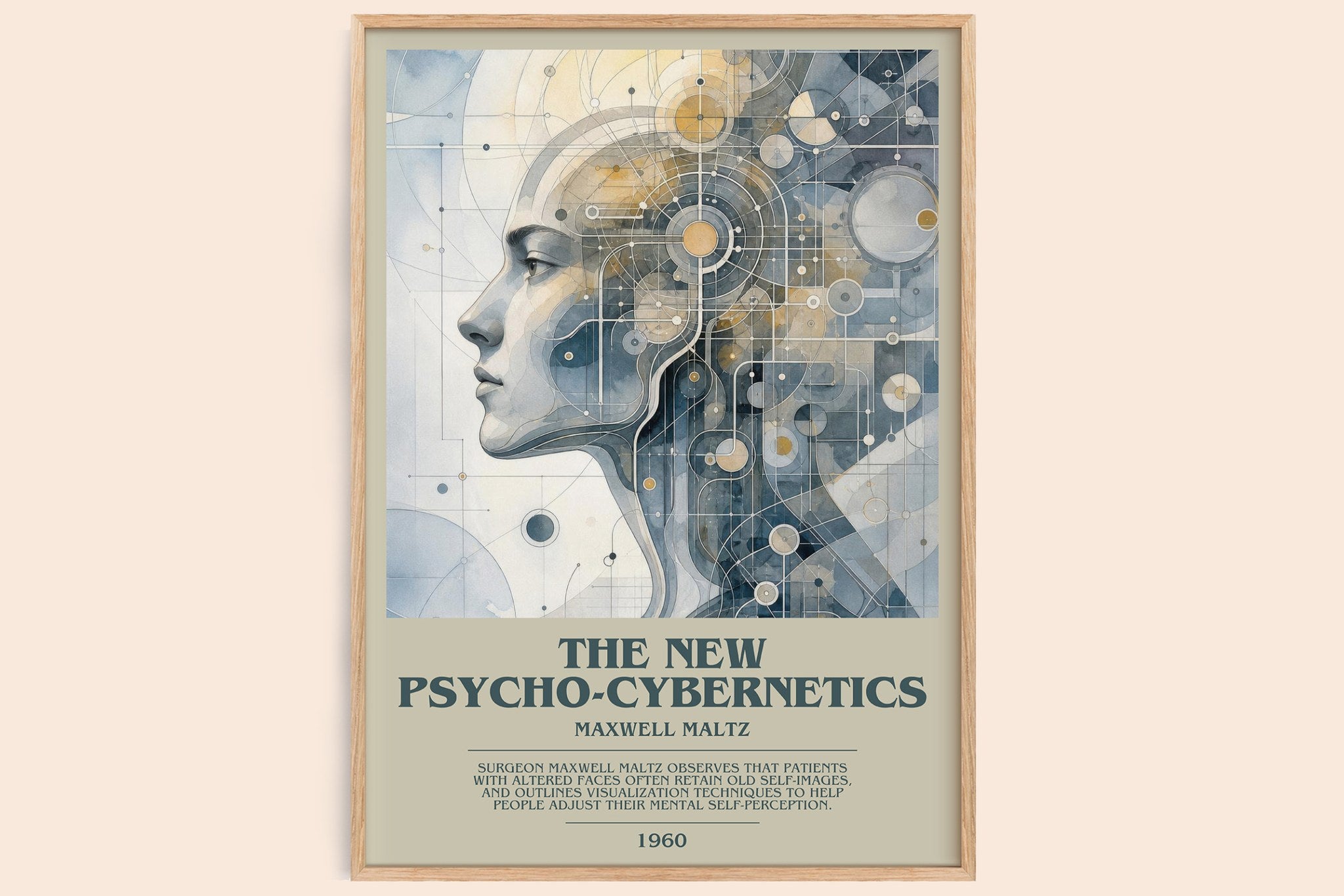 The New Psycho-Cybernetics Bookish Wall Art by Maxwell Maltz