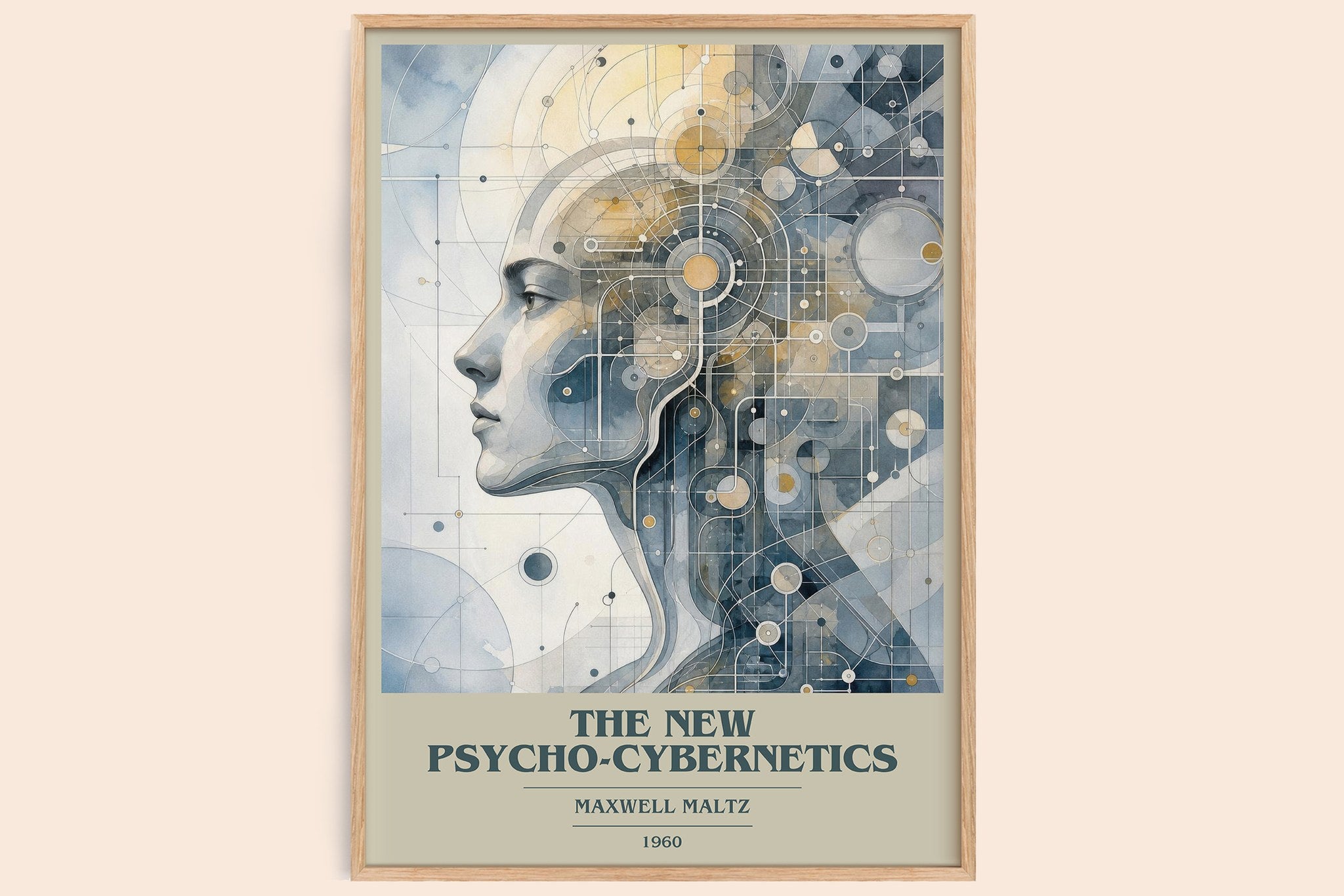 The New Psycho-Cybernetics Book Cover Poster by Maxwell Maltz