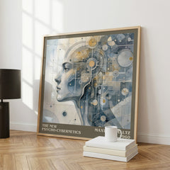 The New Psycho-Cybernetics literary print framed by window – literary home decor