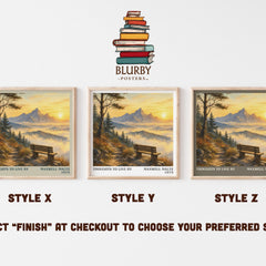 Thoughts to live by literary print in frame leaning in hallway – non fiction wall art