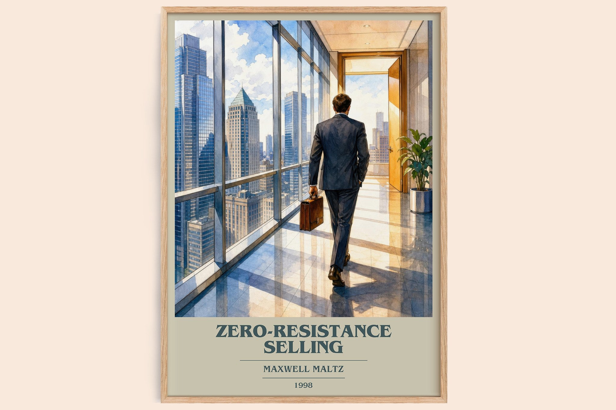 Zero-resistance selling Book Cover Poster by Maxwell Maltz