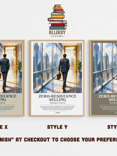 Zero-resistance selling bookish print in frame leaning in hallway – non fiction wall art