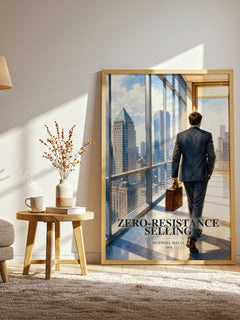 Zero-resistance selling watercolour print in frame leaning in hallway – non fiction wall art