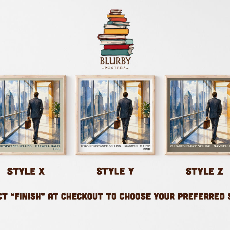 Zero-resistance selling literary print in frame leaning in hallway – non fiction wall art