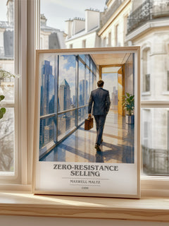 Zero-resistance selling book cover poster colour and style options – Maxwell Maltz book art