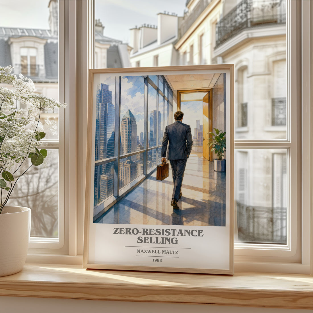 Zero-resistance selling book cover poster colour and style options – Maxwell Maltz book art