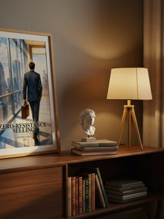 Zero-resistance selling watercolour print on bookshelf – Maxwell Maltz fan gift