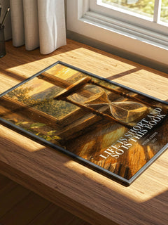 Life Is Short And So Is This Book watercolour book poster framed on wall – non fiction wall art