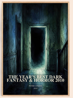 The Year's Best Dark Fantasy & Horror 2010 watercolour book poster by Peter Atkins – framed literary art print