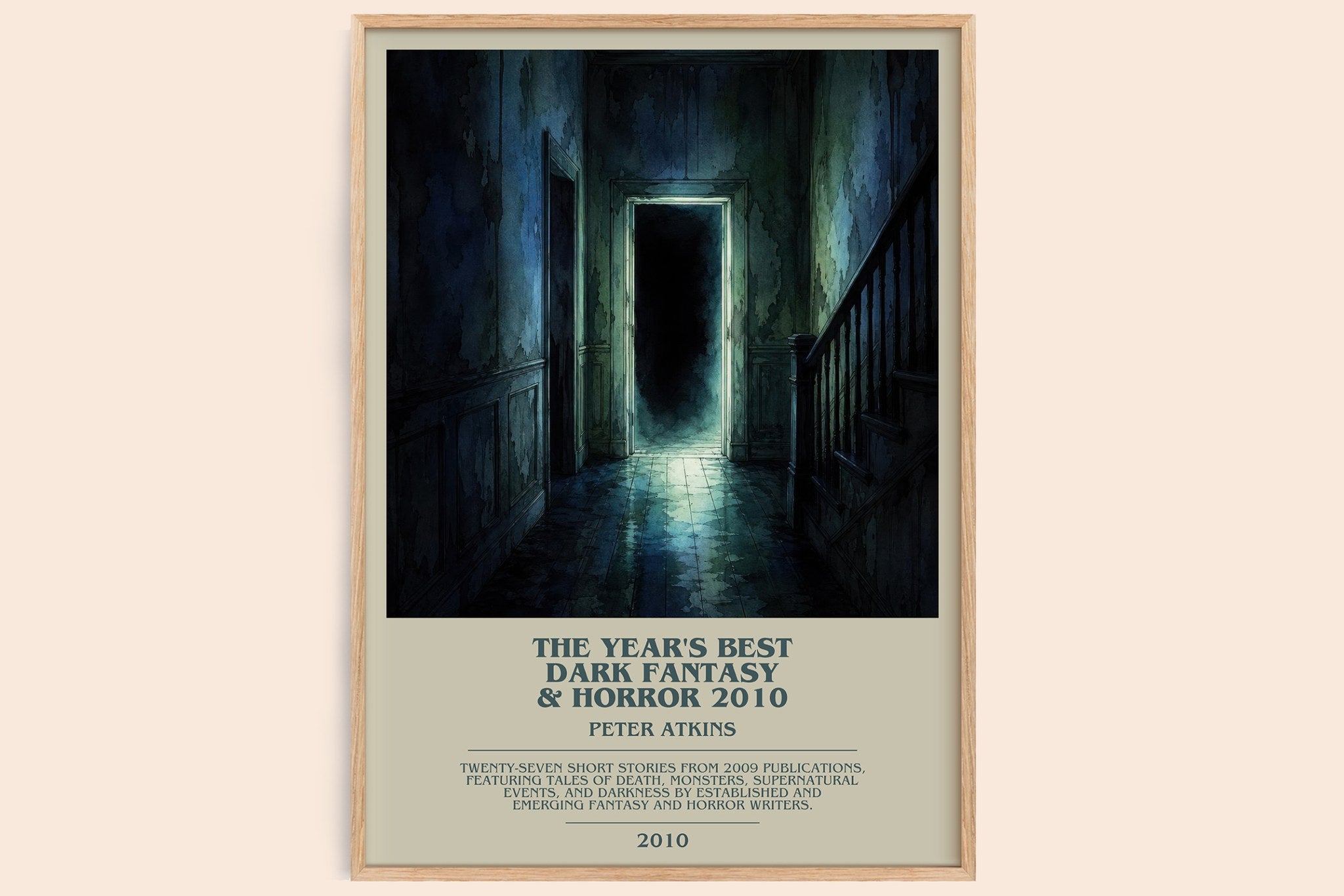 Year's Best Dark Fantasy & Horror 2010 Bookish Wall Art by P. Atkins