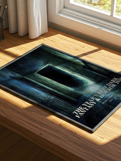 The Year's Best Dark Fantasy & Horror 2010 watercolour book poster framed on wall – horror wall art