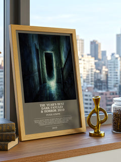 The Year's Best Dark Fantasy & Horror 2010 bookish print framed by window – literary home decor