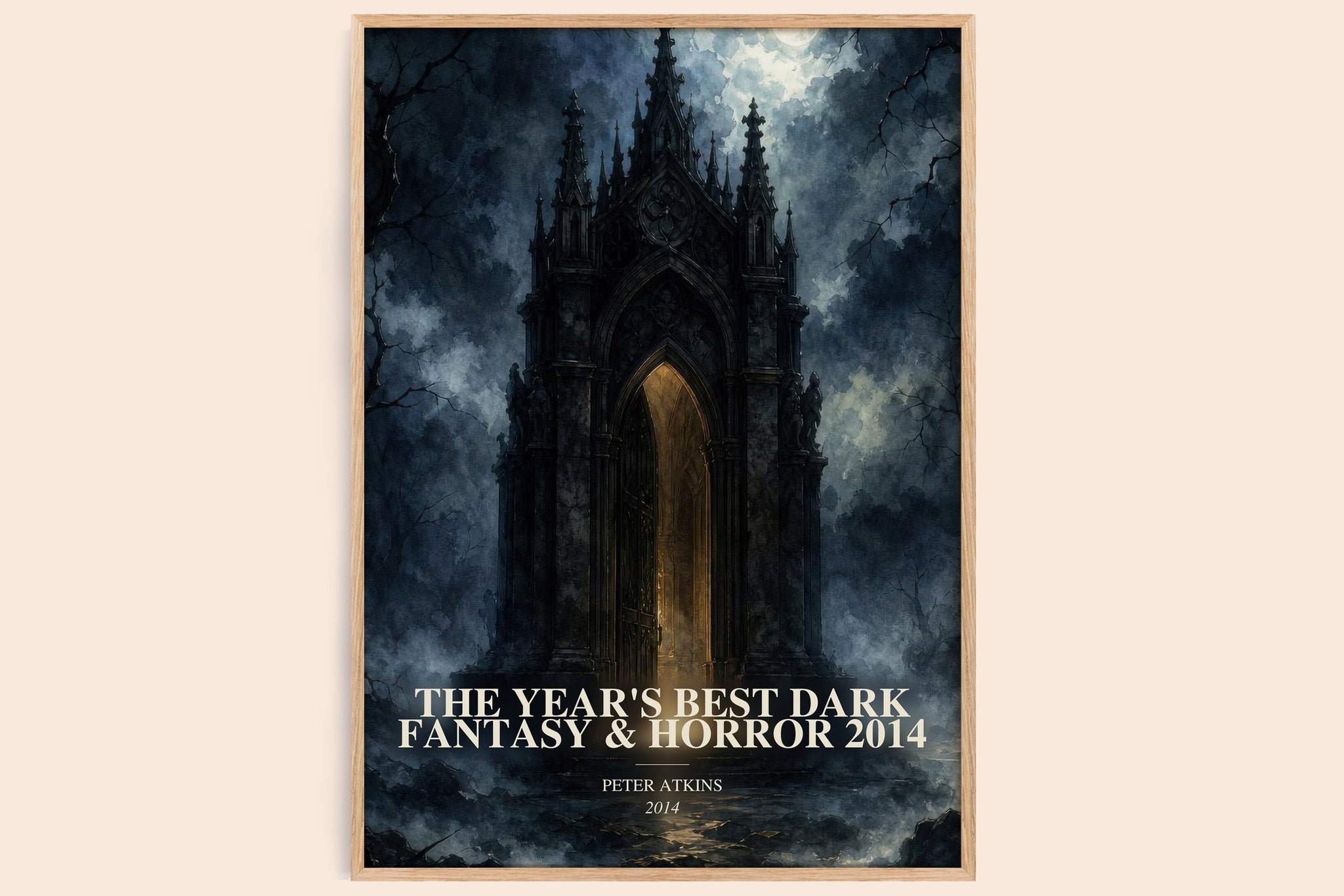 The Year's Best Dark Fantasy & Horror 2014 Book Watercolour Illustration by Peter Atkins