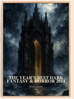 The Year's Best Dark Fantasy & Horror 2014 watercolour book poster by Peter Atkins – framed literary art print