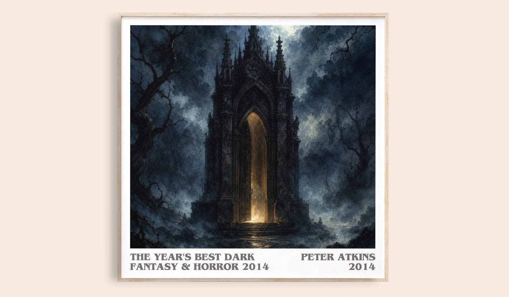 Year's Best Dark Fantasy & Horror 2014 Literary Art Print by P. Atkins