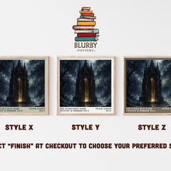 The Year's Best Dark Fantasy & Horror 2014 literary print in frame leaning in hallway – horror wall art