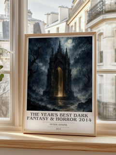 The Year's Best Dark Fantasy & Horror 2014 book cover poster colour and style options – Peter Atkins book art