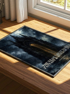 The Year's Best Dark Fantasy & Horror 2014 watercolour book poster framed on wall – horror wall art