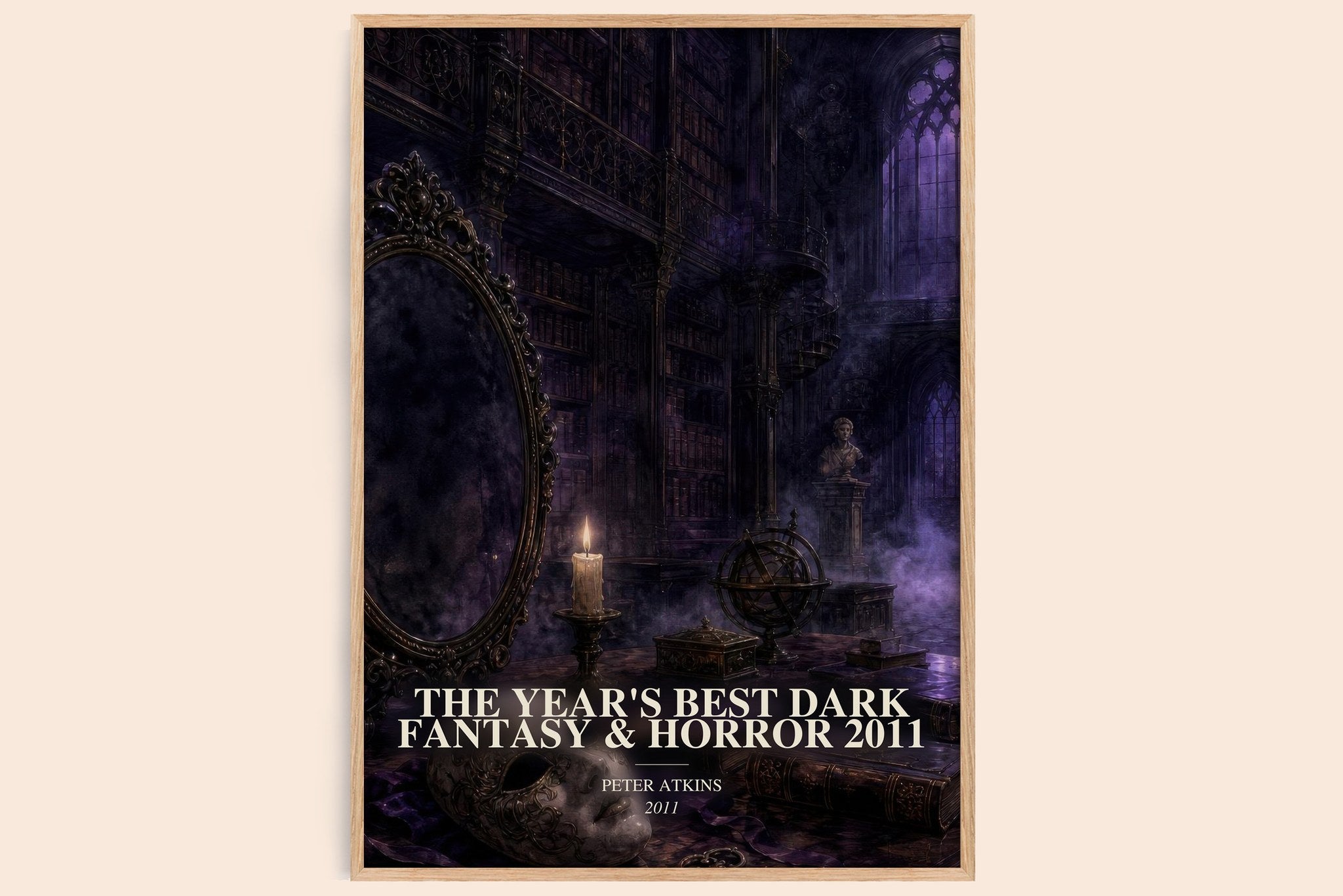 The Year's Best Dark Fantasy & Horror 2011 Book Watercolour Illustration by Peter Atkins