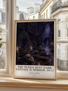 The Year's Best Dark Fantasy & Horror 2011 book cover poster colour and style options – Peter Atkins book art