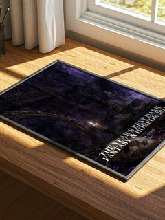The Year's Best Dark Fantasy & Horror 2011 watercolour book poster framed on wall – horror wall art