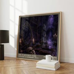 The Year's Best Dark Fantasy & Horror 2011 literary print framed by window – literary home decor