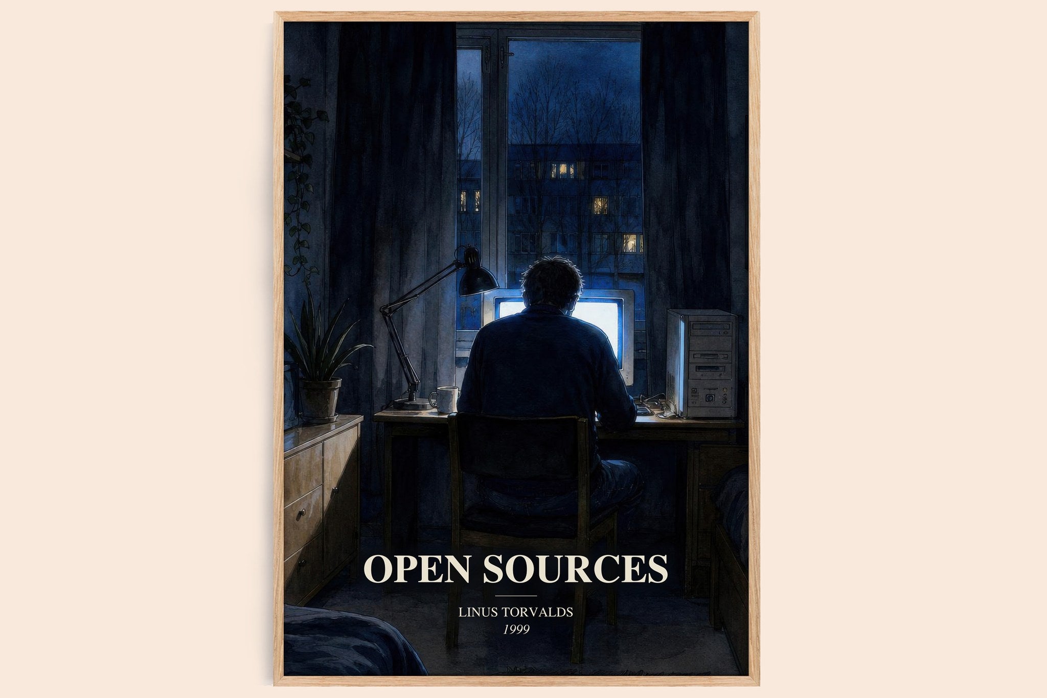 Open sources Book Watercolour Illustration by Linus Torvalds