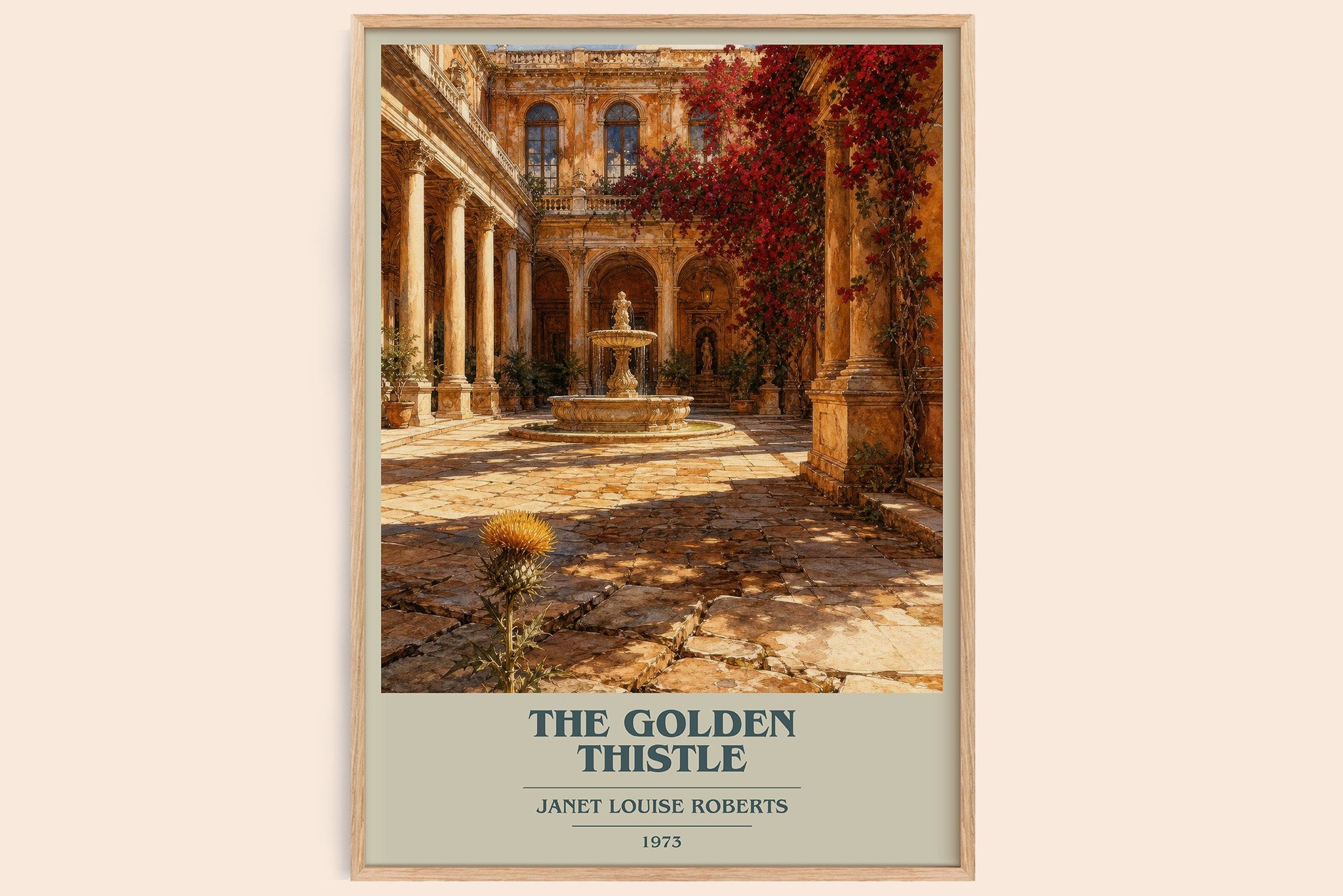 The Golden Thistle Book Cover Poster by Janet Louise Roberts