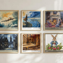 The Golden Thistle literary art print colour and style options – Janet Louise Roberts book art