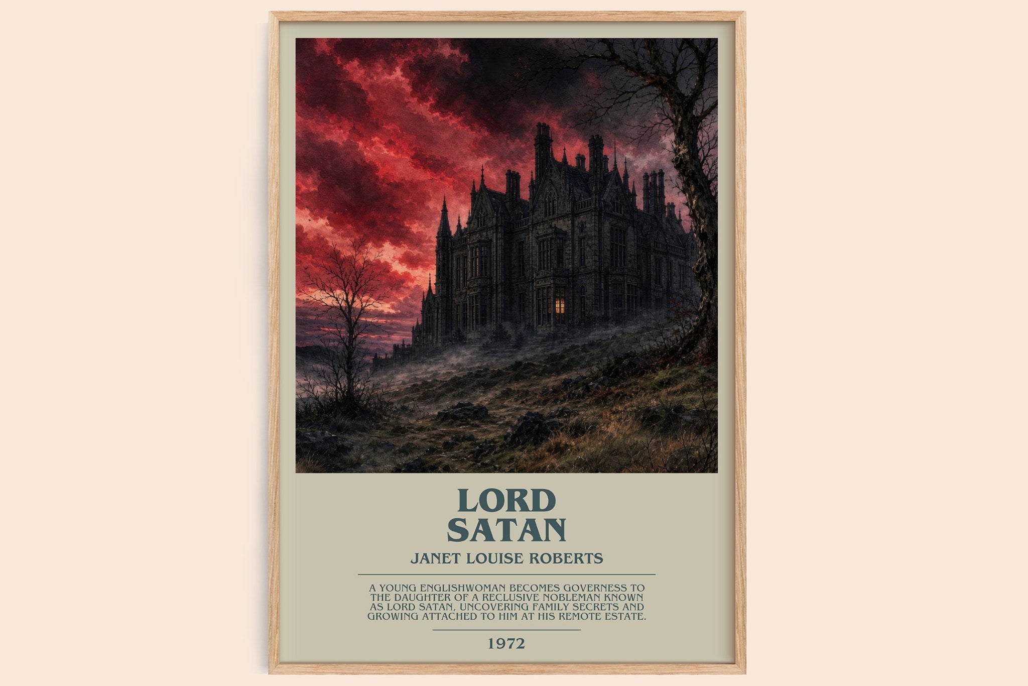 Lord Satan Bookish Wall Art by Janet Louise Roberts