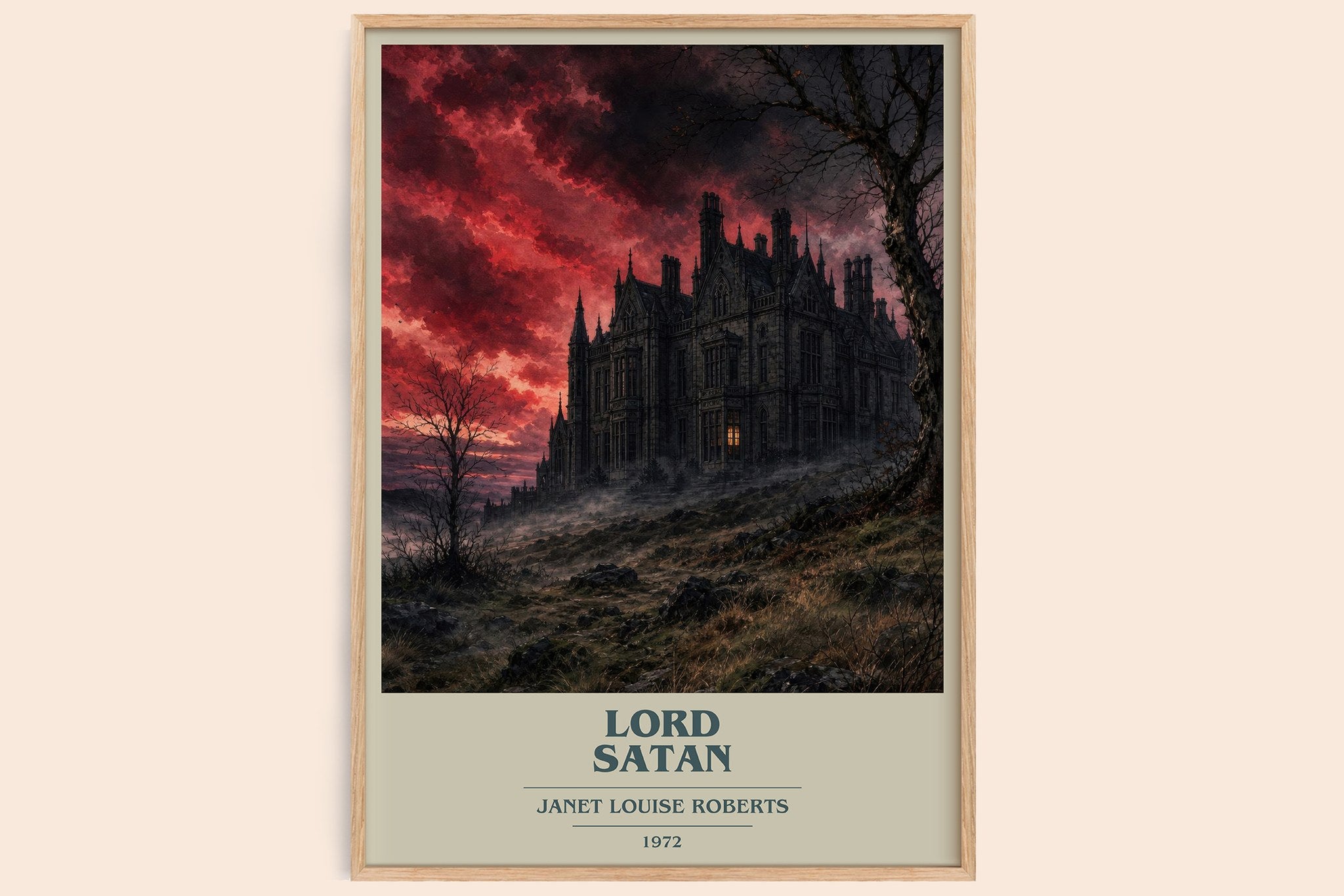 Lord Satan Book Cover Poster by Janet Louise Roberts