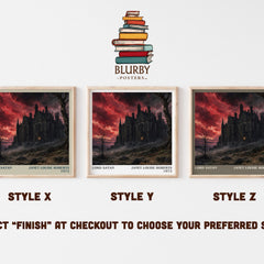 Lord Satan literary print in frame leaning in hallway – romance wall art
