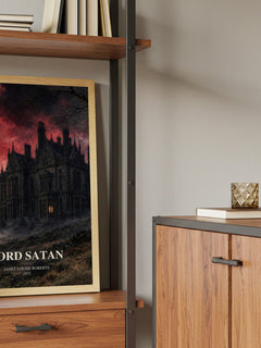 Lord Satan book watercolour illustration paper finish options – matte satin gloss