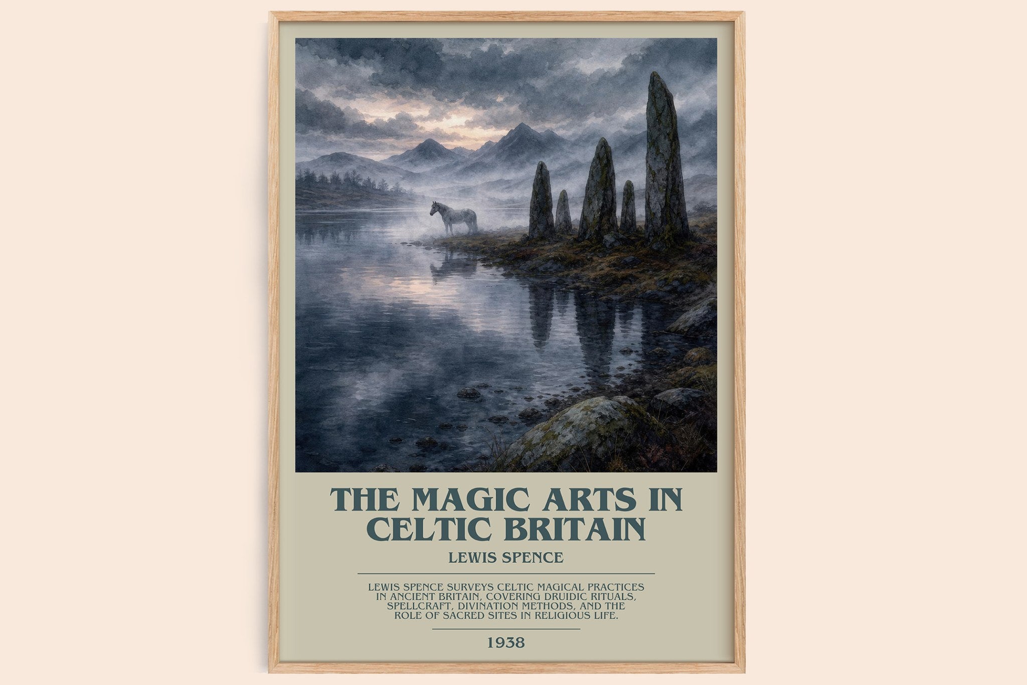 The magic arts in Celtic Britain Bookish Wall Art by Lewis Spence