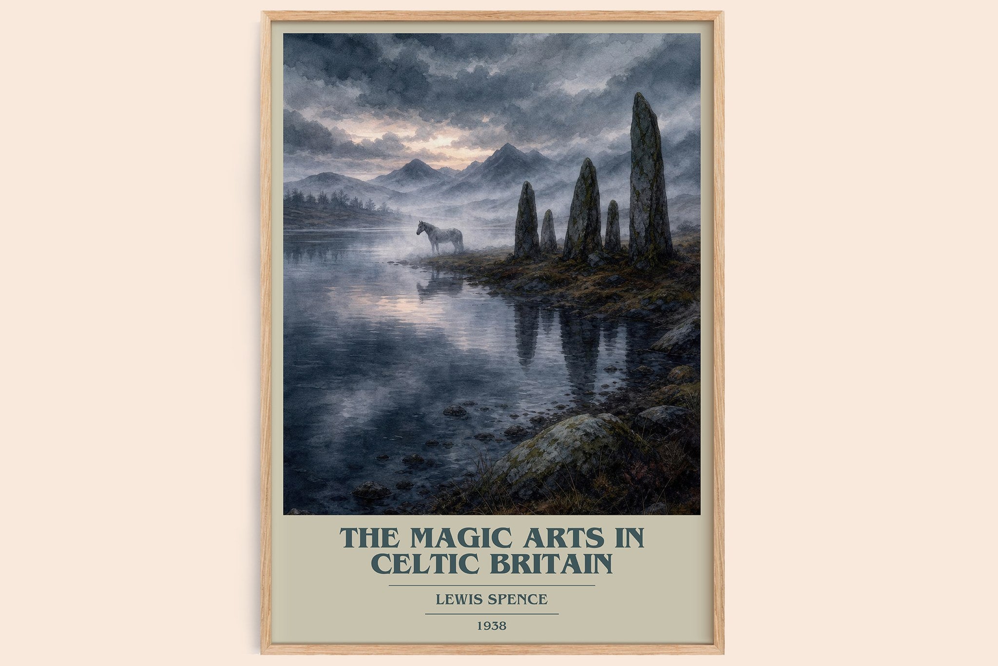 The magic arts in Celtic Britain Book Cover Poster by Lewis Spence