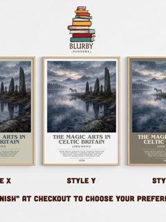 The magic arts in Celtic Britain bookish print in frame leaning in hallway – non fiction wall art