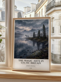 The magic arts in Celtic Britain book cover poster colour and style options – Lewis Spence book art