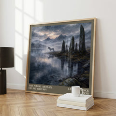 The magic arts in Celtic Britain literary print framed by window – literary home decor