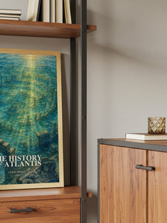 The history of Atlantis book watercolour illustration paper finish options – matte satin gloss