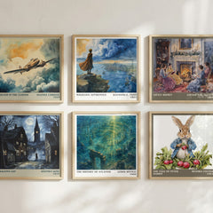 The history of Atlantis literary art print colour and style options – Lewis Spence book art