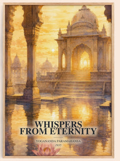 Whispers from Eternity watercolour book poster by Yogananda Paramahansa – framed literary art print