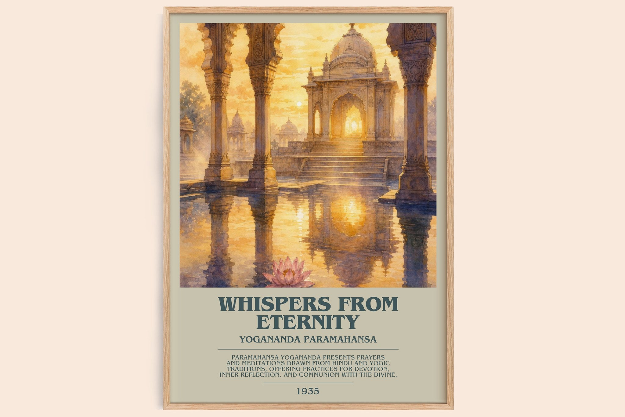 Whispers from Eternity Bookish Wall Art by Yogananda Paramahansa