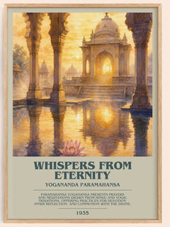Whispers from Eternity bookish book poster by Yogananda Paramahansa – framed literary art print