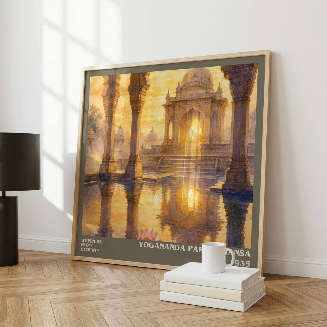 Whispers from Eternity literary print framed by window – literary home decor