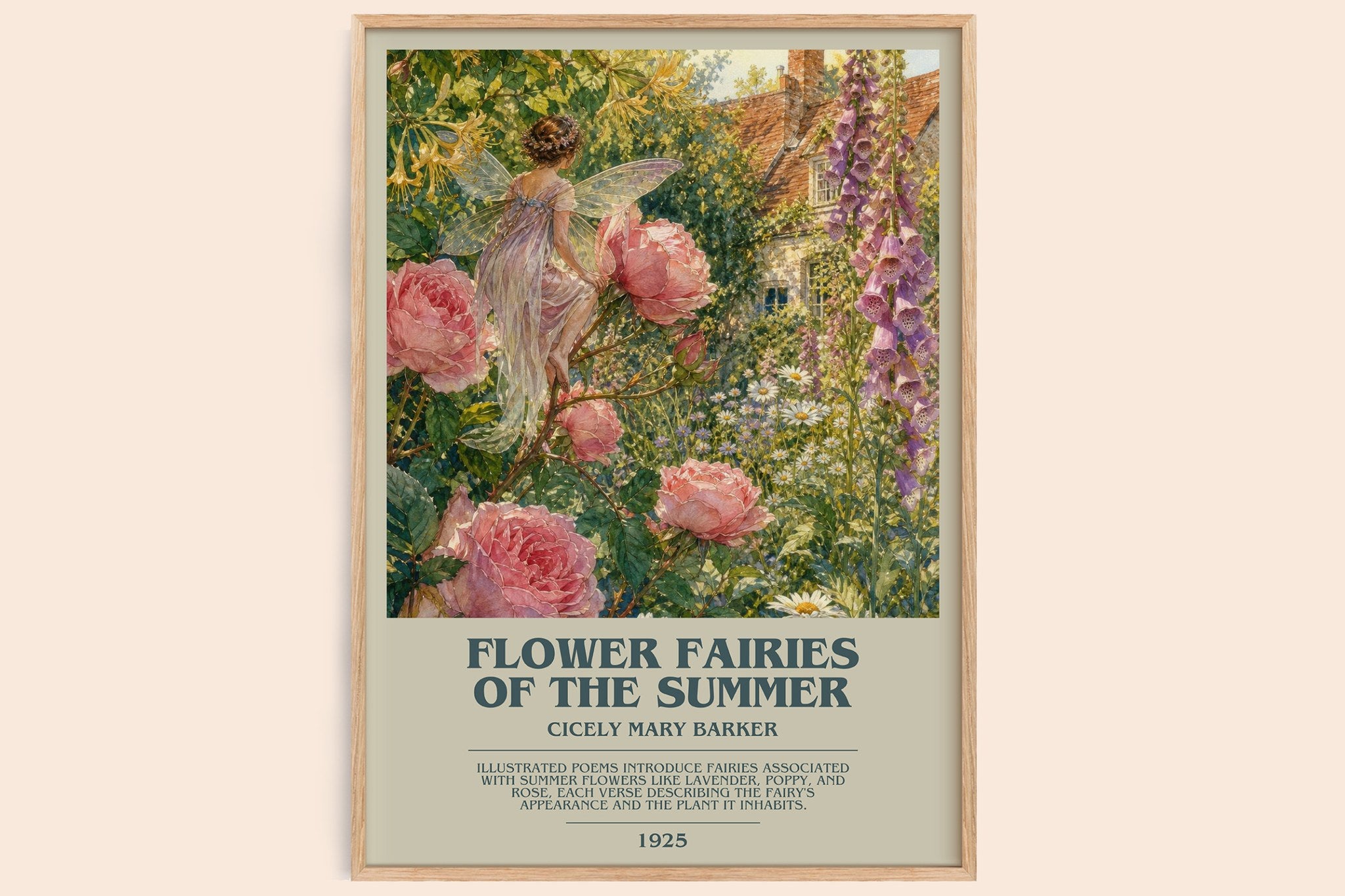 Flower Fairies of the Summer Bookish Wall Art by Cicely Mary Barker
